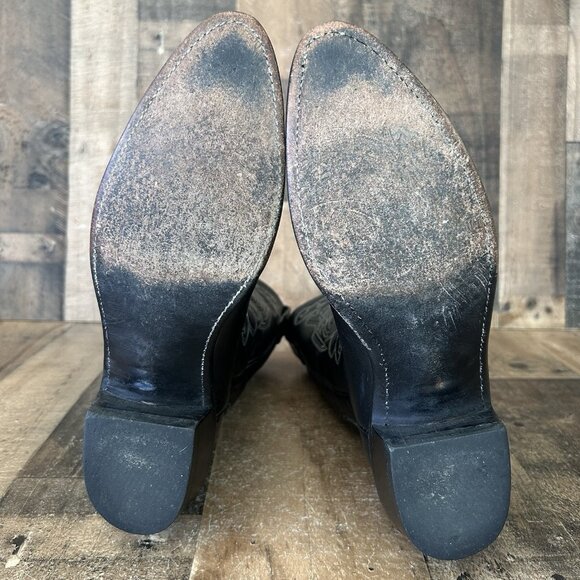 Lucchese 1883 Black N1613J4 Western Cowboy Boots Mens 9 D - Picture 4 of 13